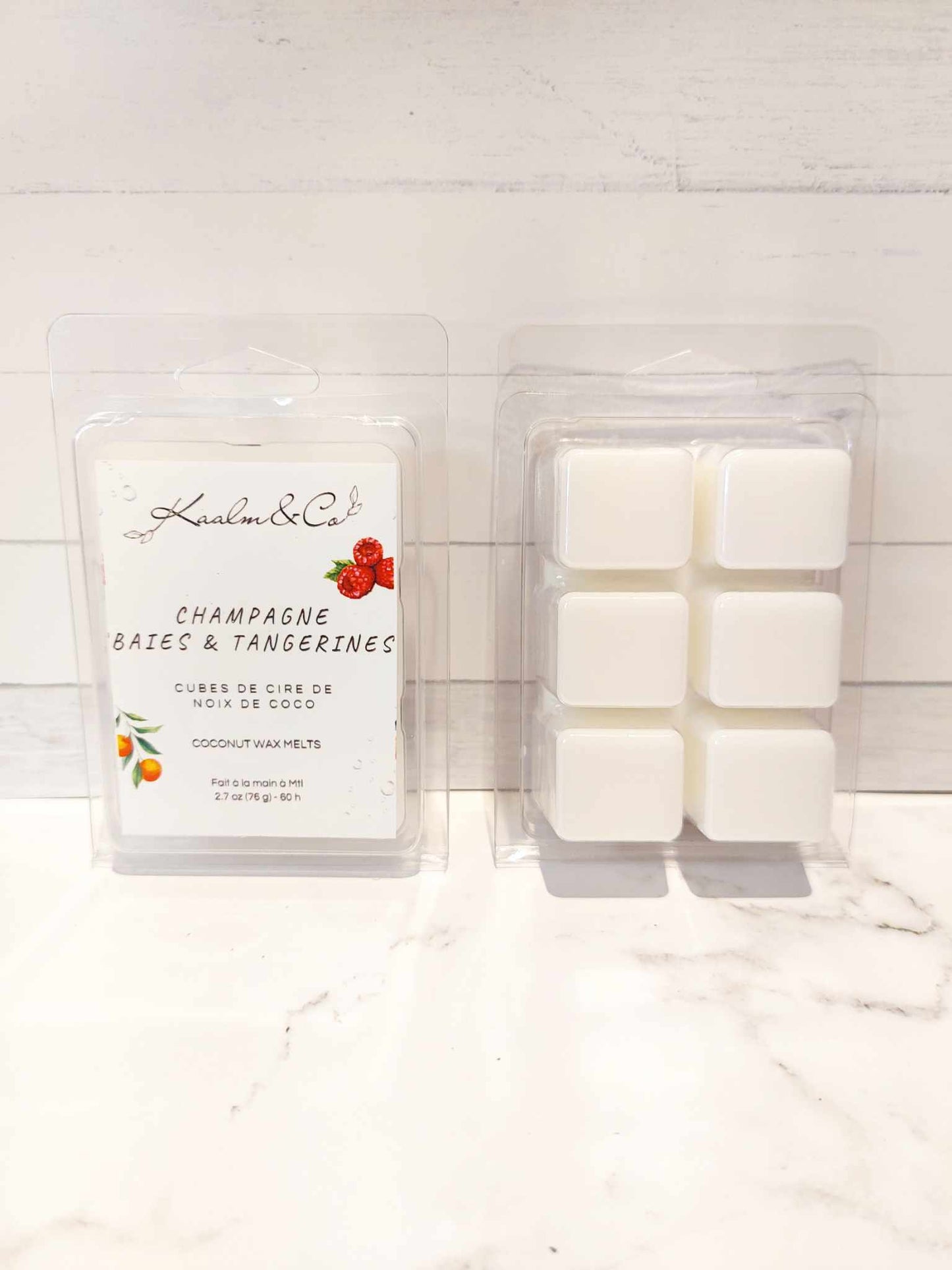 Cubes de cire - Champagne, baies et tangerines