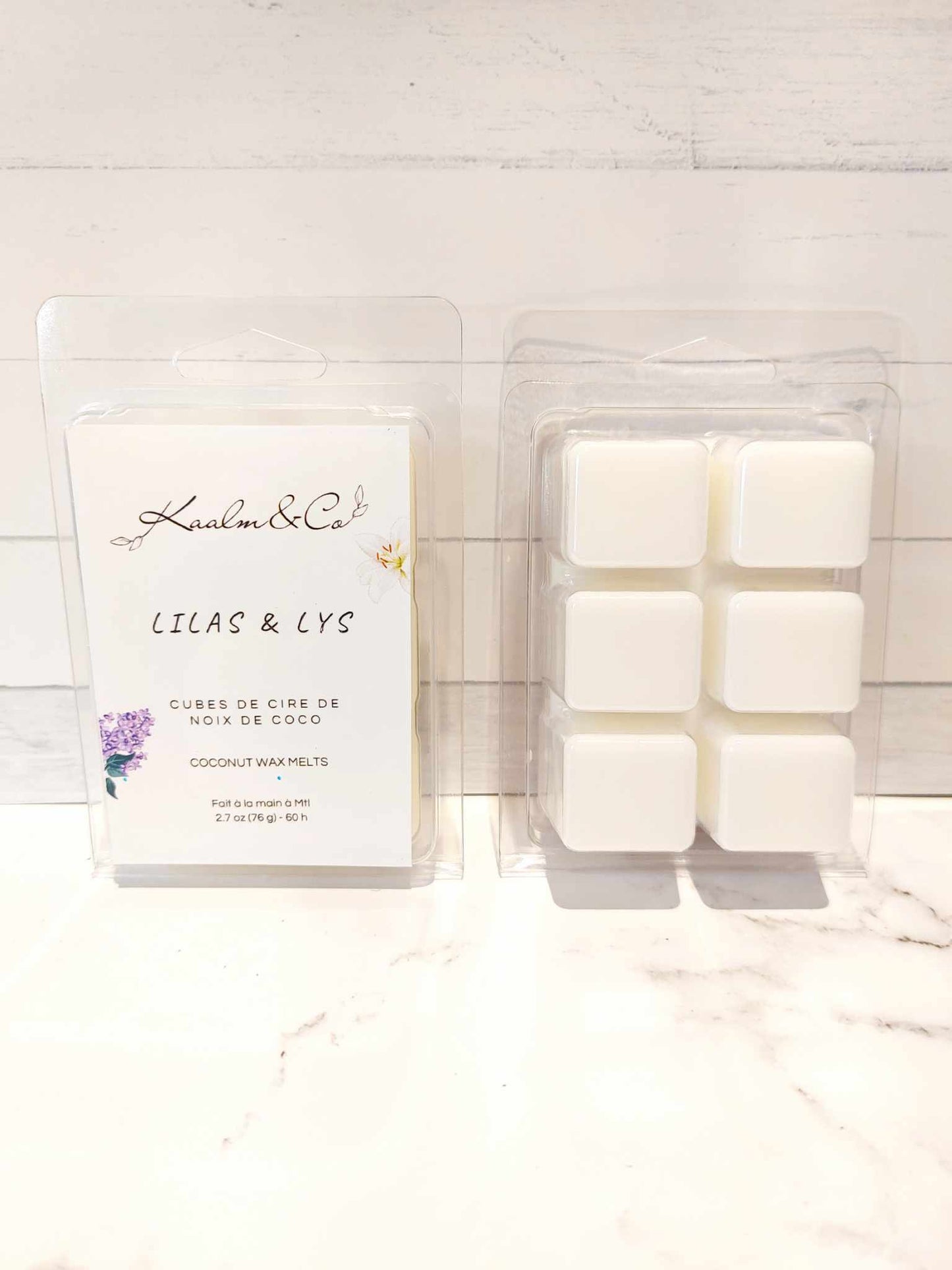 Cubes de cire - Lilas et lys