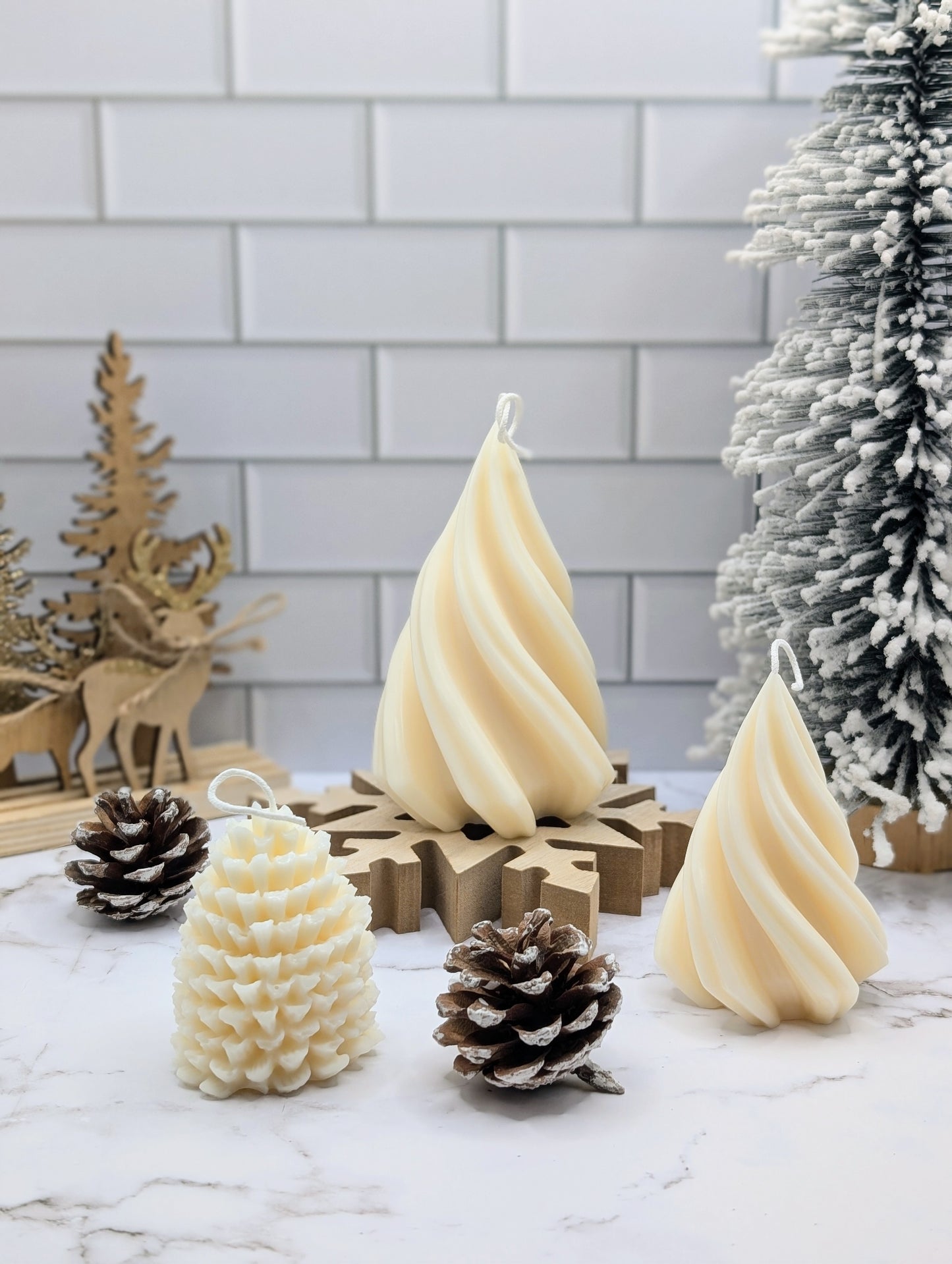 Bougie cocotte de pin