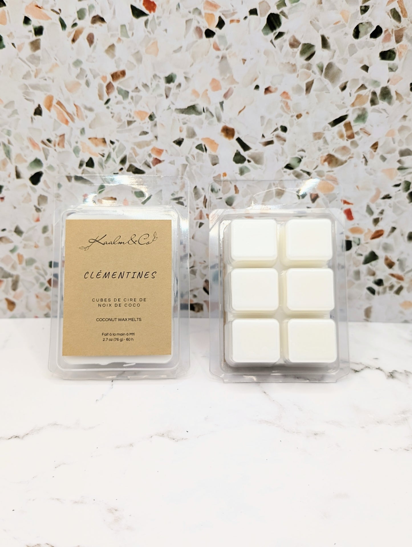 Cubes de cire - Clémentines