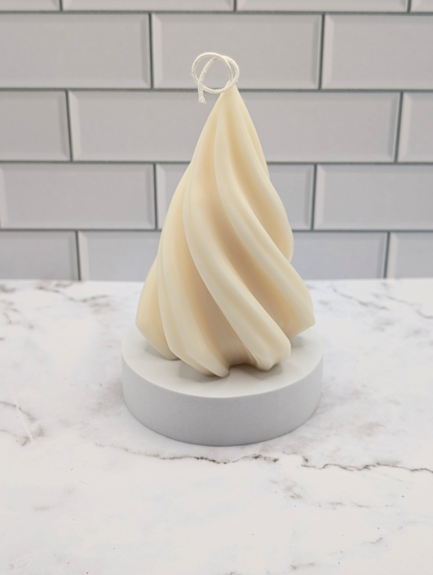 Bougie Sapin swirl