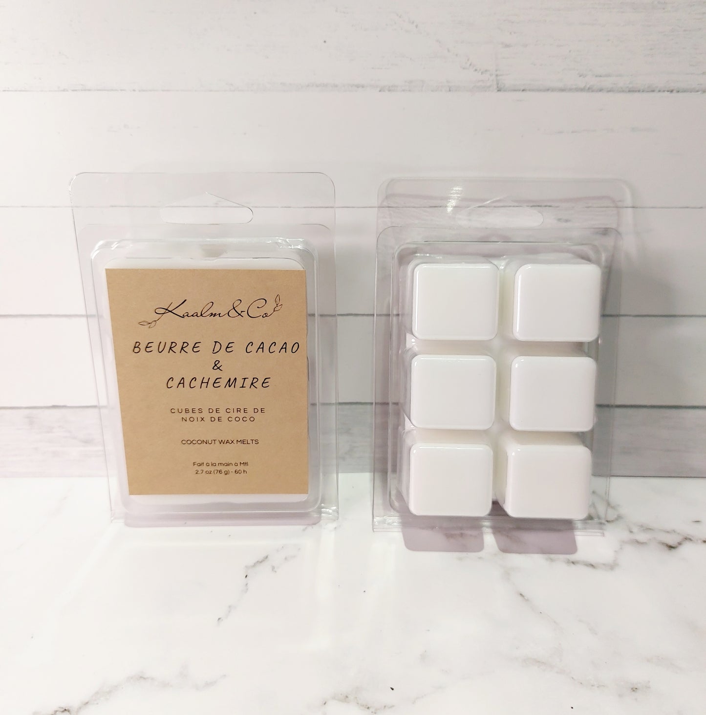 Cubes de cire - Beurre de cacao et Cachemire
