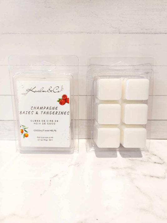 Cubes de cire - Champagne, baies et tangerines