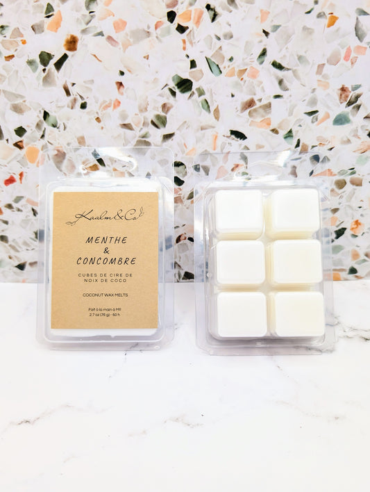 Cubes de cire - Menthe et concombre
