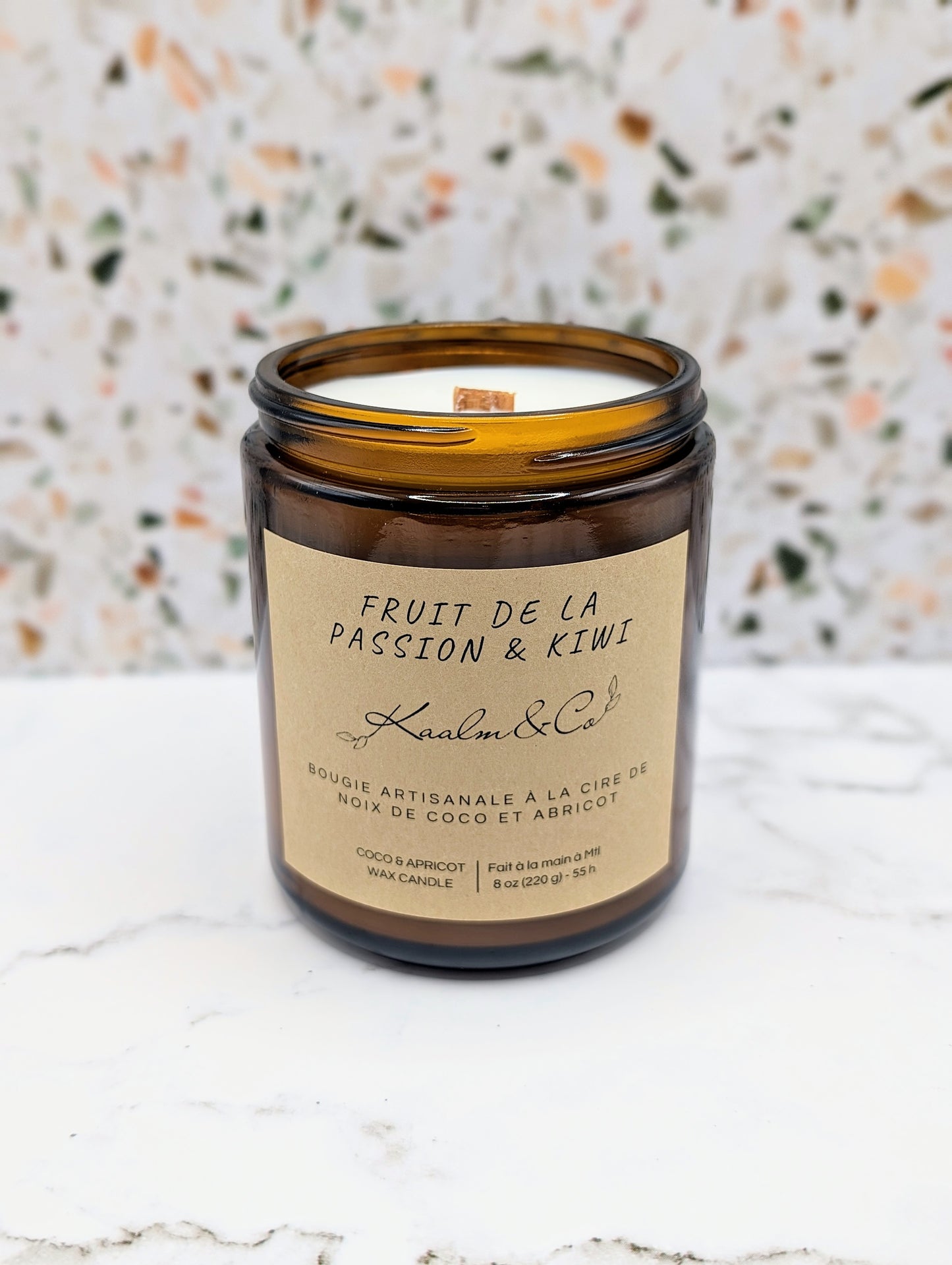 Bougie Kiwi et fruit de la passion