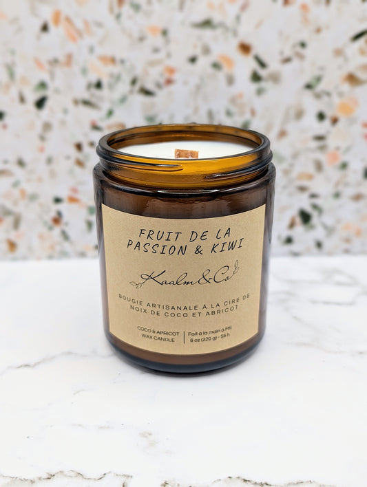 Bougie Kiwi et fruit de la passion
