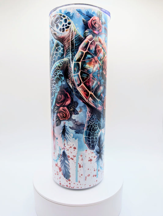 Tumbler 20 oz - Tortues boho