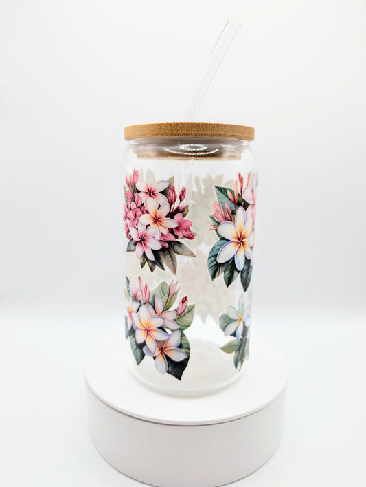 Verre 16 oz - Fleurs 1