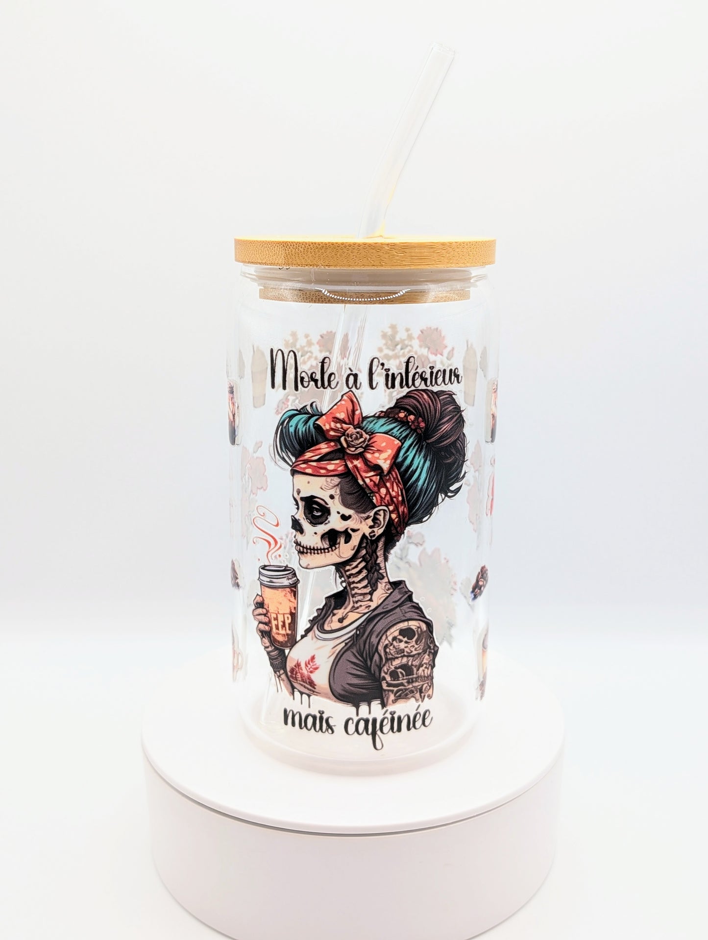 Verre 16 oz - Morte à l'intérieur