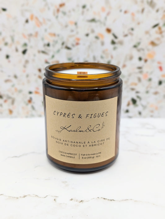 Bougie Cyprès et figues