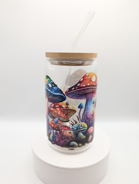 Verre 16 oz - Champignons néons
