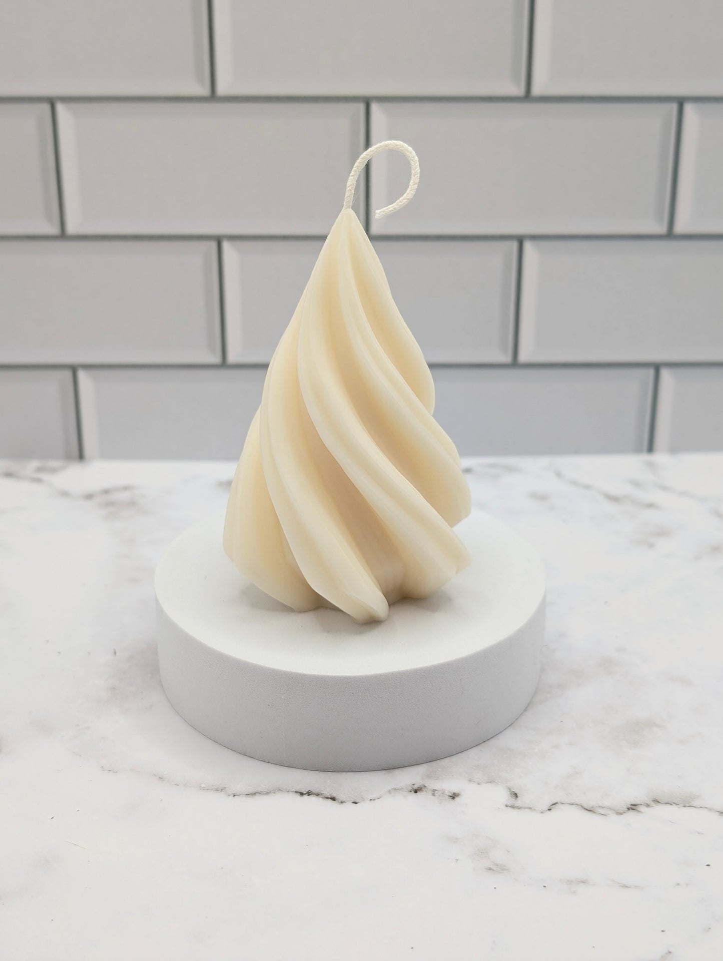 Bougie Sapin swirl
