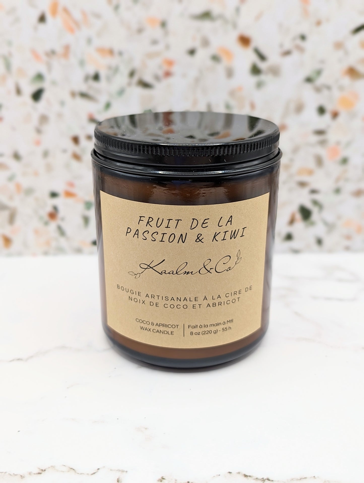 Bougie Kiwi et fruit de la passion
