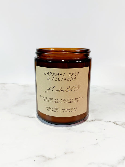 Bougie Caramel salé et Pistache