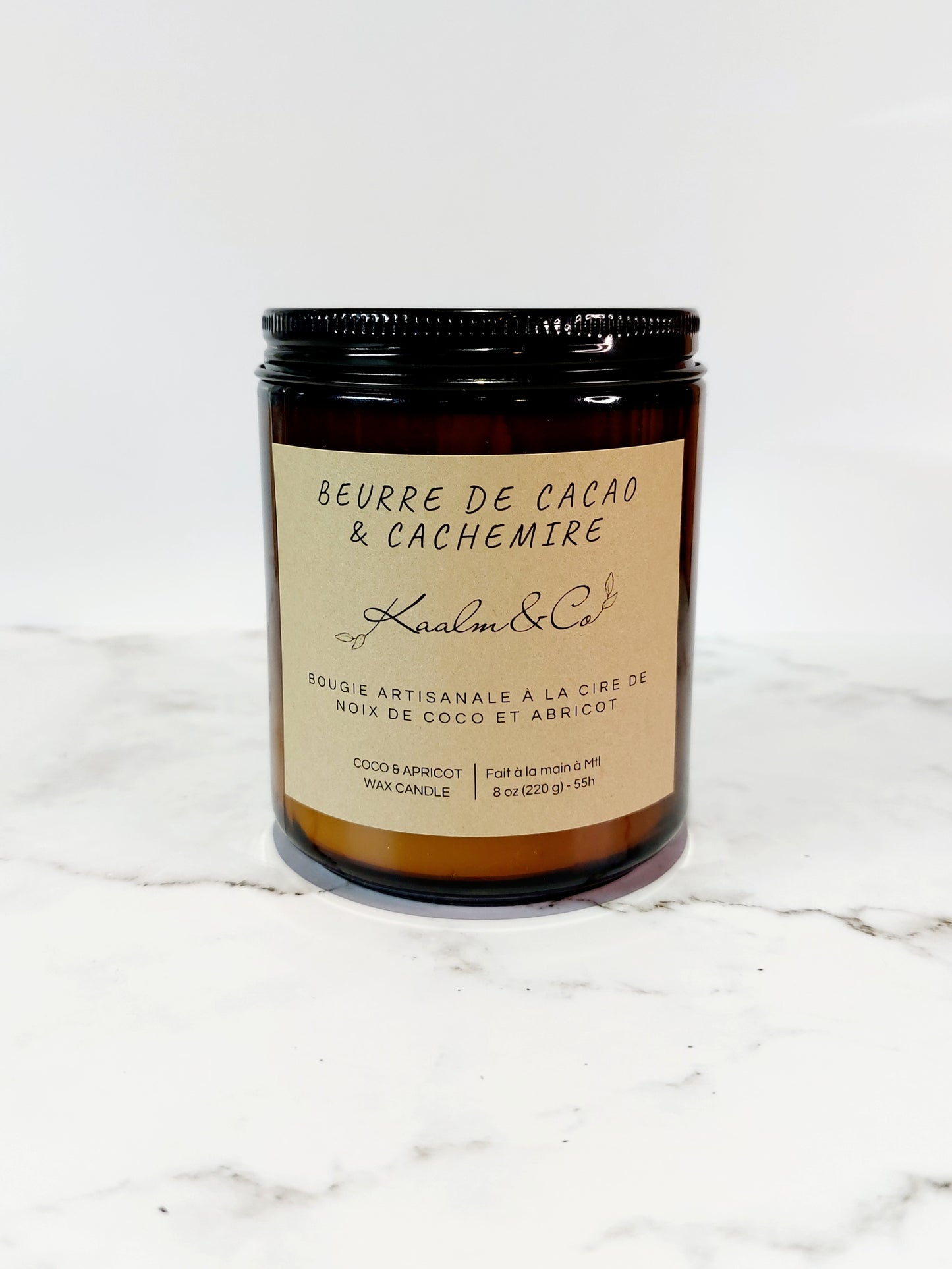 Bougie Beurre de cacao et Cachemire