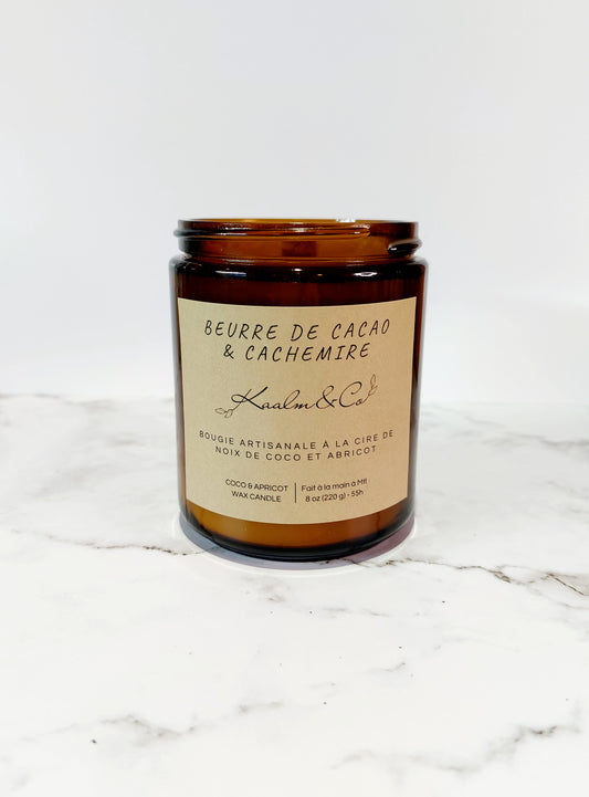 Bougie Beurre de cacao et Cachemire